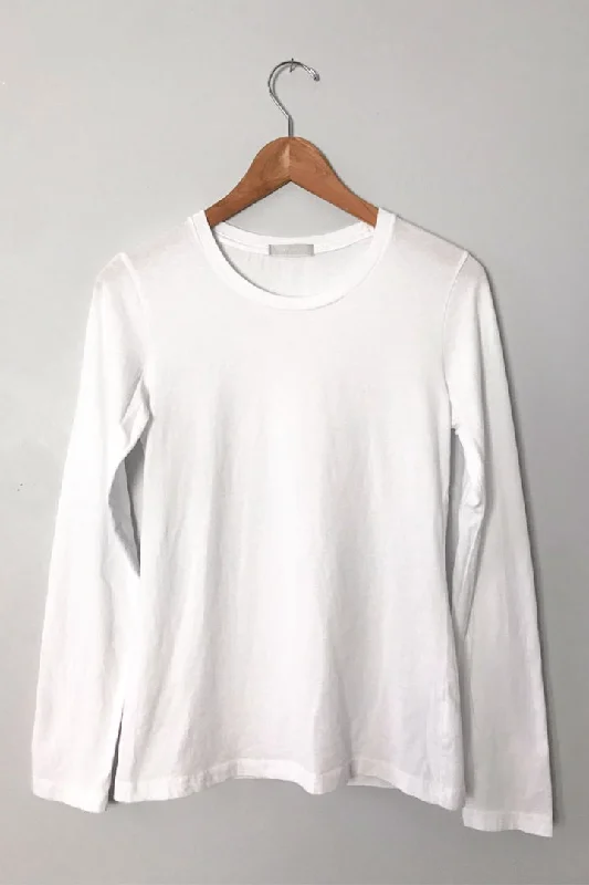 Women's Blouse with RufflesFelix Long Sleeved Tee - White