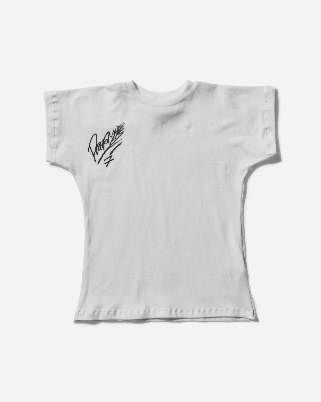 Women's Blouse with U-Shaped CollarWomen's Signed Tee White