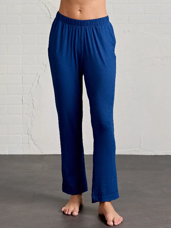 women's pajamas with a touch of luxuryMicroluxe Rib Sleep Pant