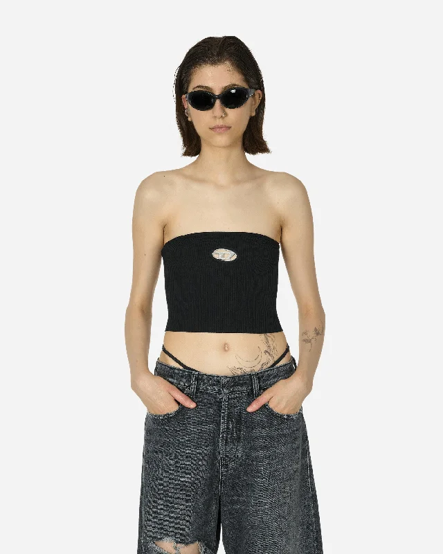 Women's Blouse with PocketsOval D Tube Top Black