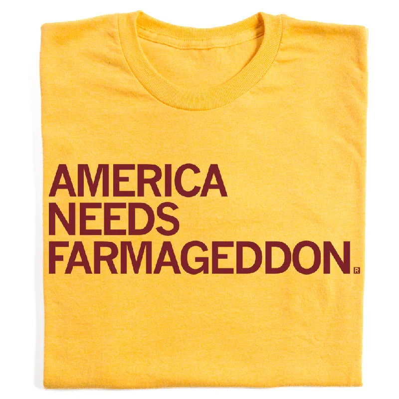 Women's Blouse with Boat NeckAmerica Needs Farmageddon Gold