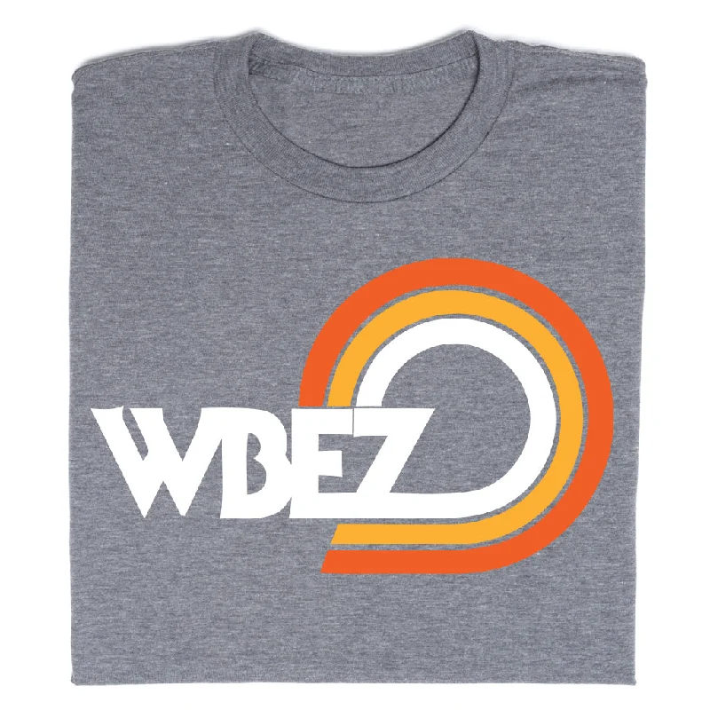 Women's Blouse with V-Shaped CollarWBEZ Vintage Logo Grey