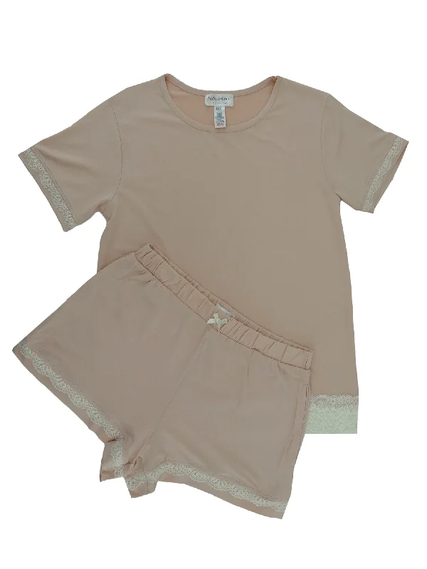 women's pajamas with a comfortable fitSLS3154, Kathy Ireland, Women's 2Pc Shorts & Top Sleepwear Set