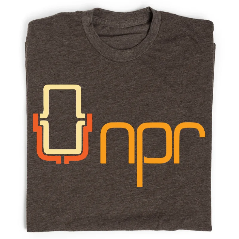 Women's Blouse with Wide CollarNPR 70's Mic Logo