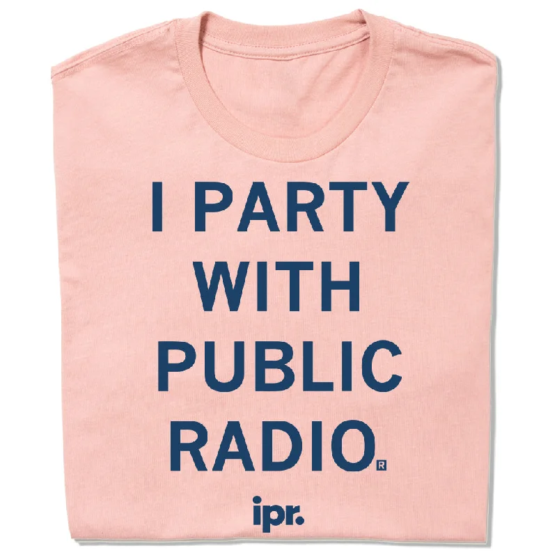 Women's Blouse with Wide CollarI Party With Public Radio