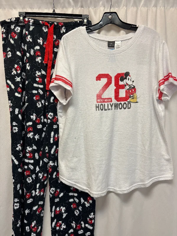 women's button-down pajama shirtsPajamas 2pc By Disney Store In White, Size: Xl