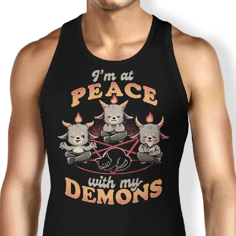 Women's Blouse with Square CollarAt Peace With My Demons - Tank Top