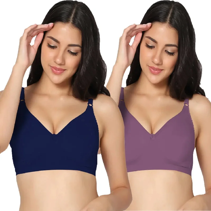 moisture-wicking sports braFull Coverage Non-Padded Bra (Pack of 2)