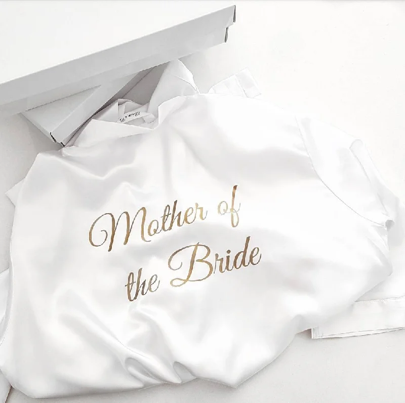 women's pajamas for loungingBridal 'Mother of the Bride' Satin Robe.