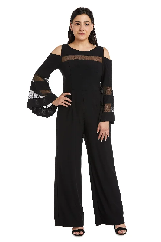 Women's Jumpsuits with Cropped LengthR&M Richards 2469P Petite Long Formal Jumpsuit