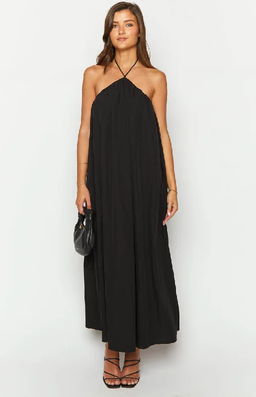  Women's A-Line DressesZiggy Black Halter Neck Maxi Dress