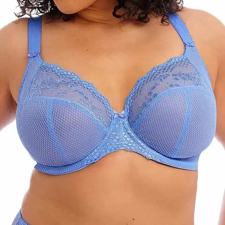 wireless mastectomy bra with soft cupsElomi Charley UW Plunge Bra with Stretch - Cornflower