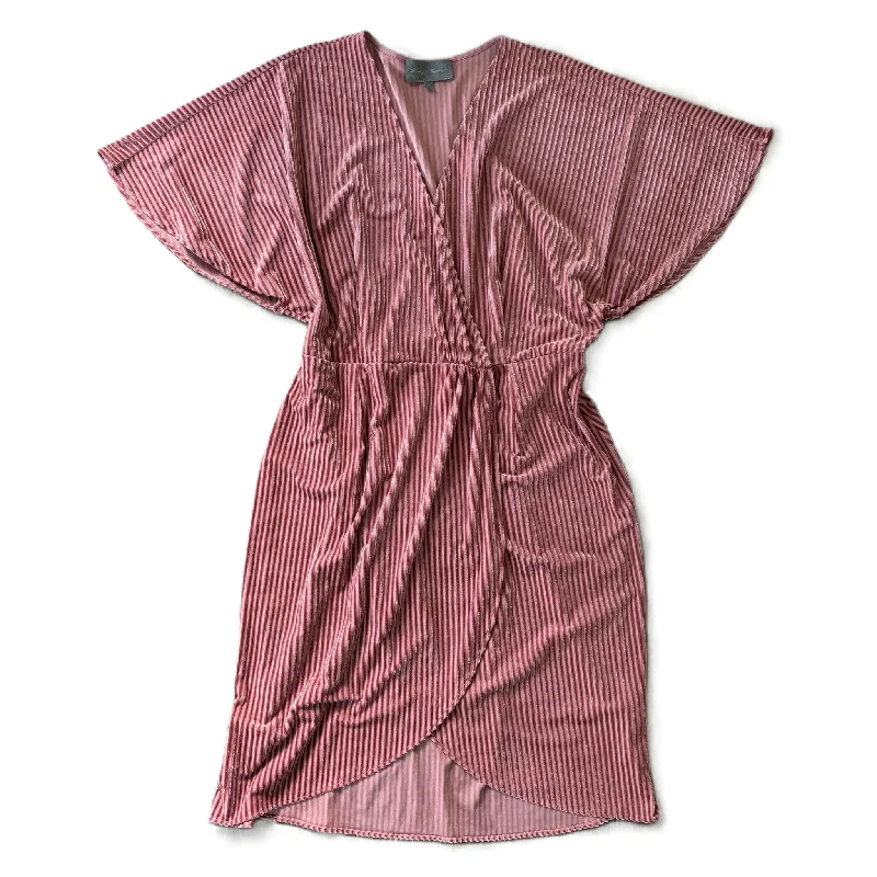 Women's Low Collar DressesDress Casual Midi By Sunday In Brooklyn In Pink, Size: Xl