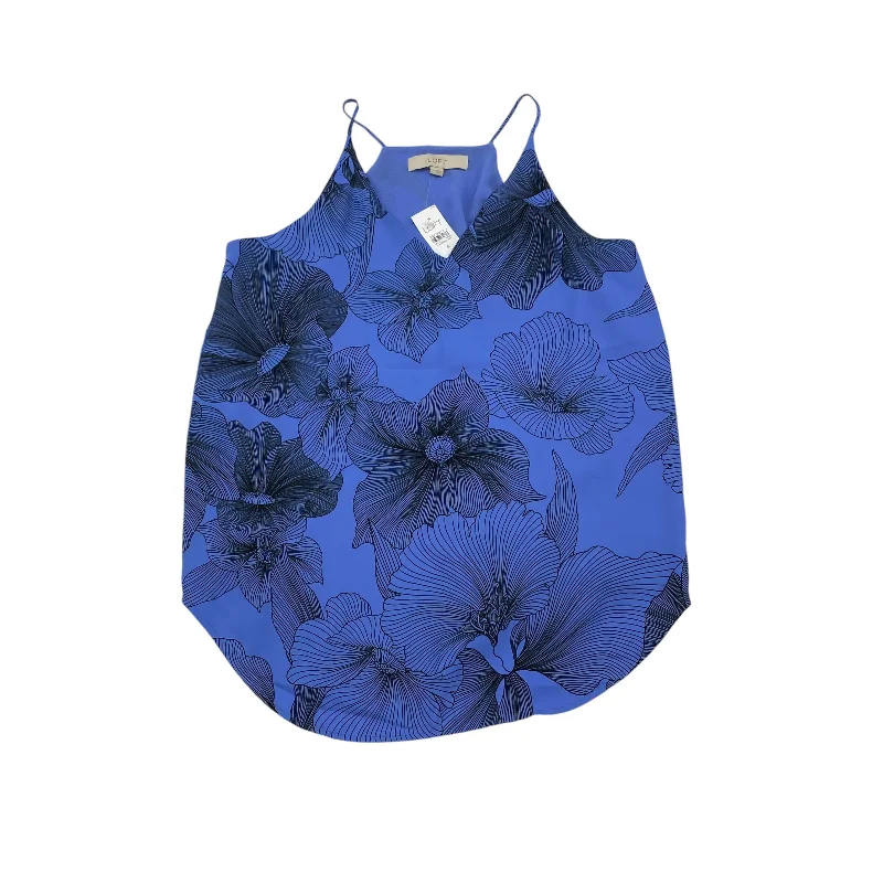 Women's Blouse with ShirringBLOUSE SLEEVELESS by LOFT In BLUE, Size: S