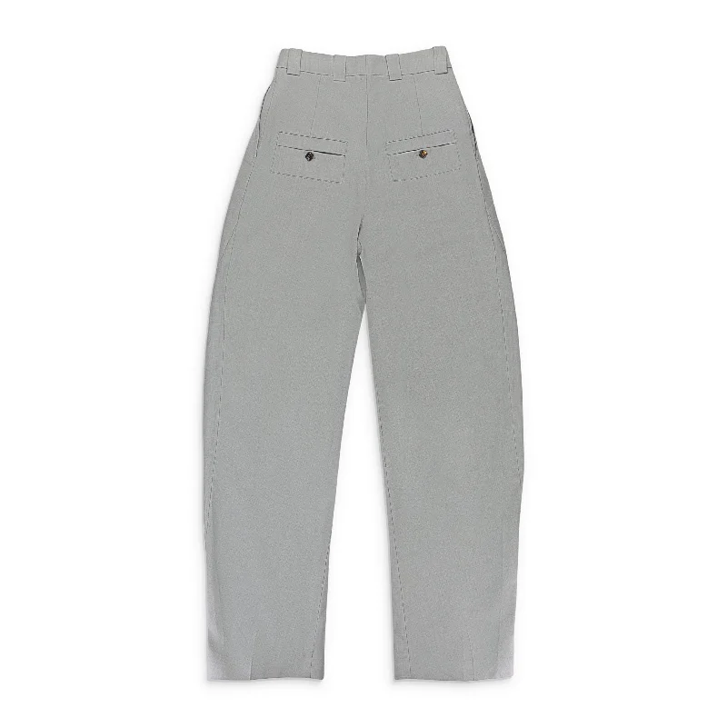 Women's Jodhpurs with High CollarALCOHOLE GRANDPA WORN TAILORED GRAY TROUSERS