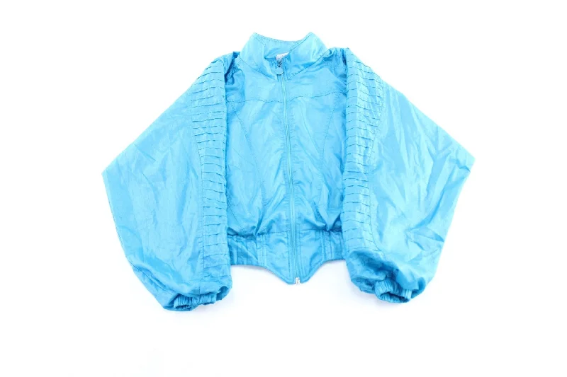 Women's Coats with Fur Trimmed Collar80's Adidas Aqua Zip Up Jacket