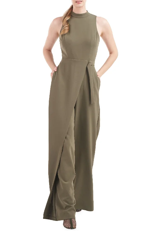 Women's Jumpsuits with Rounded CollarKay Unger 5648558 Long Sleeveless Formal Jumpsuit