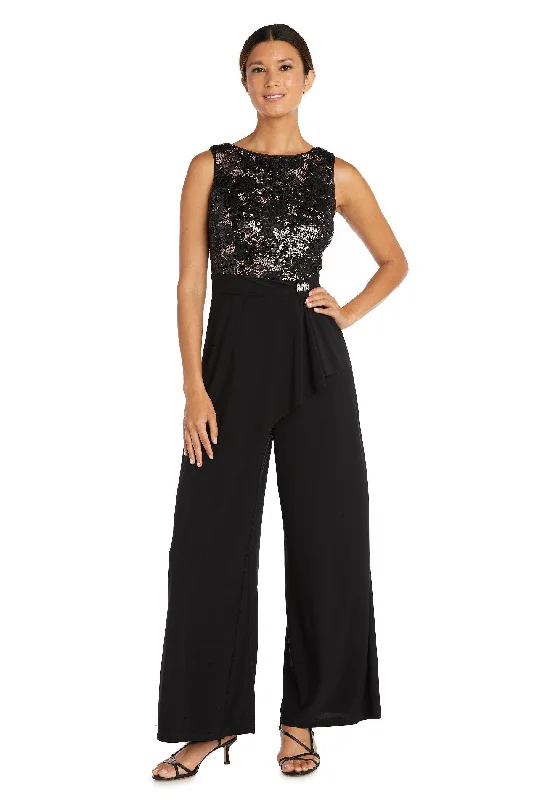 Women's Jumpsuits with Sweetheart NeckR&M Richards 9054 Sleeveless Formal Lace Jumpsuit Sale