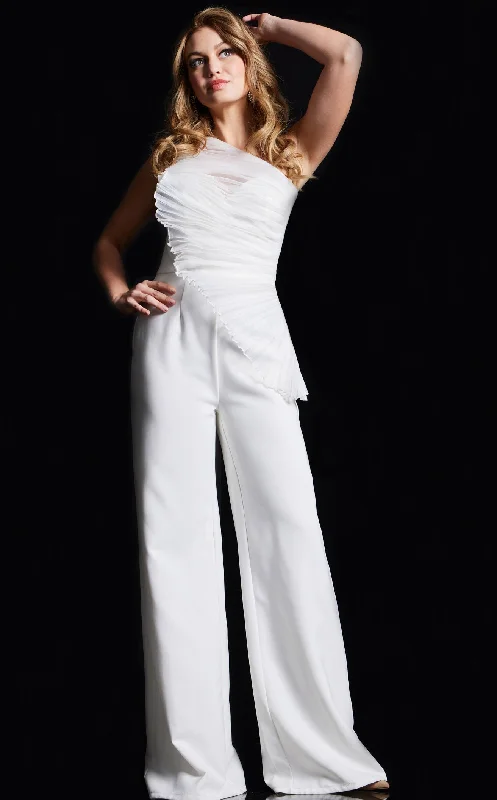 Women's Jumpsuits with U-Shaped CollarJovani 26171 Jumpsuit