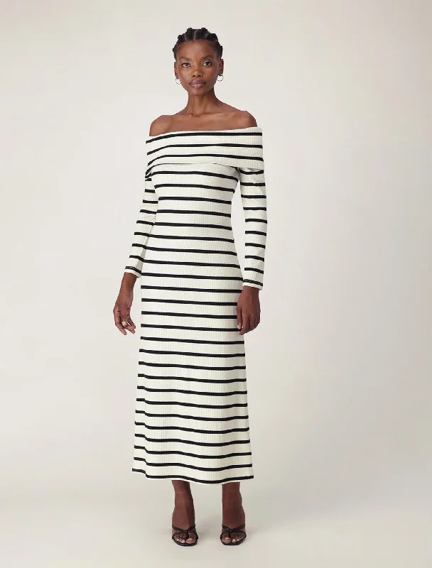 Women's Off-Shoulder DressesLouise Long Sleeve Midi Dress