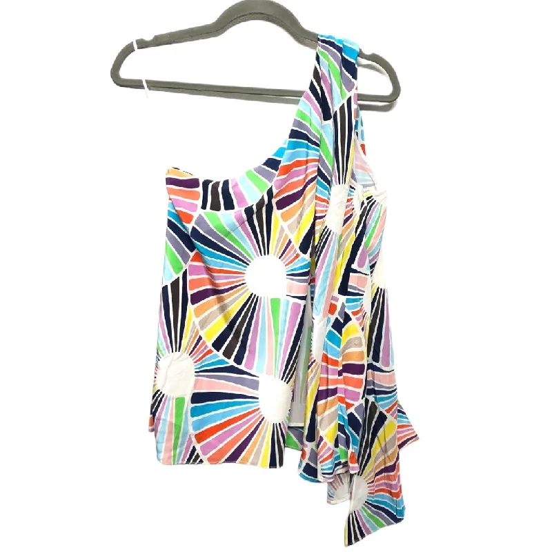 Women's Silk BlouseBlouse Sleeveless By Trina Turk In Multi-colored, Size: M