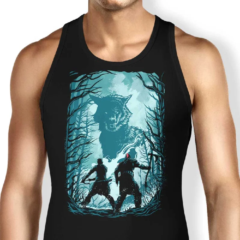 Women's Blouse with Sweetheart CollarWolves and Gods - Tank Top