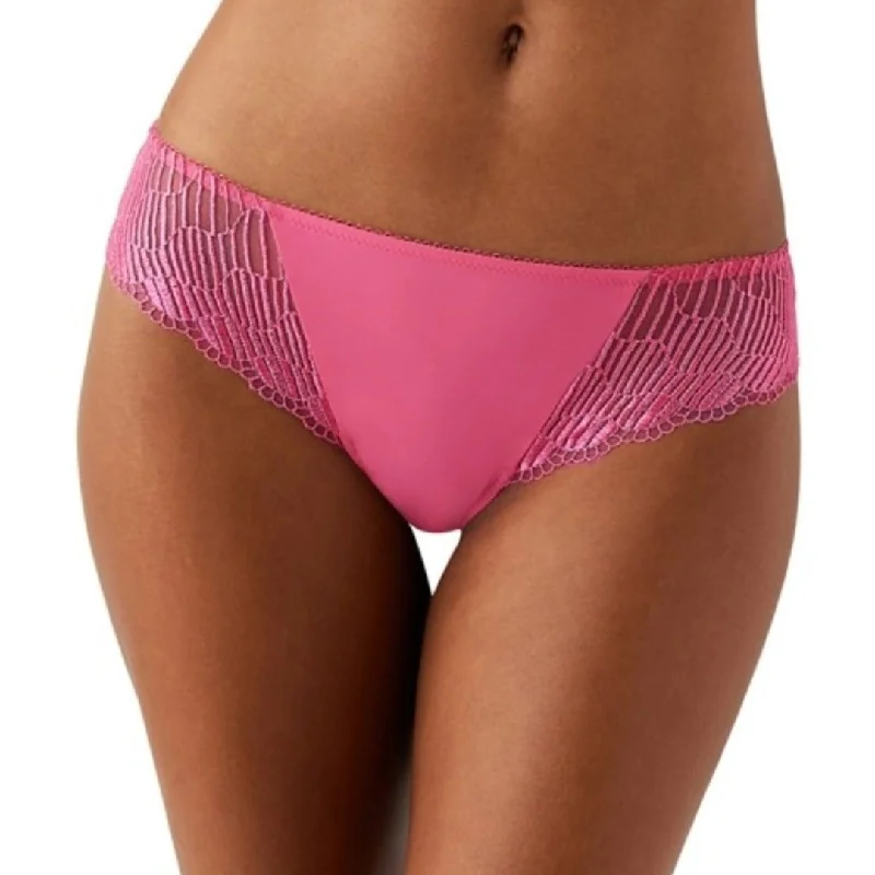 stretch lace panties with a sheer overlay for a seductive appealWacoal La Femme Bikini *SS24 Hot Pink*