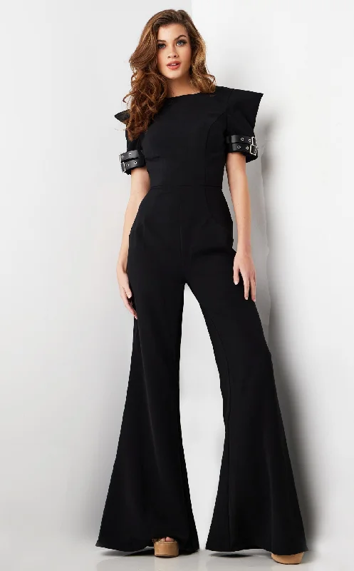 Women's Jumpsuits with Rounded CollarJovani 36692 Jumpsuit