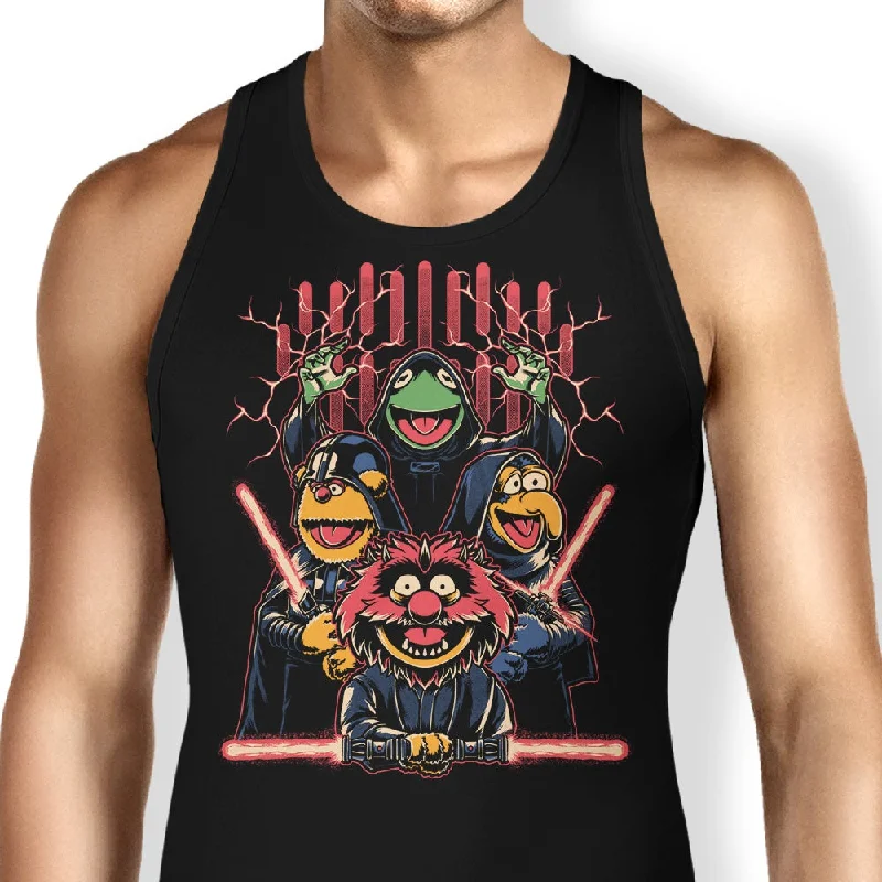 Women's Blouse with Sweetheart CollarEvil Dark Puppets - Tank Top