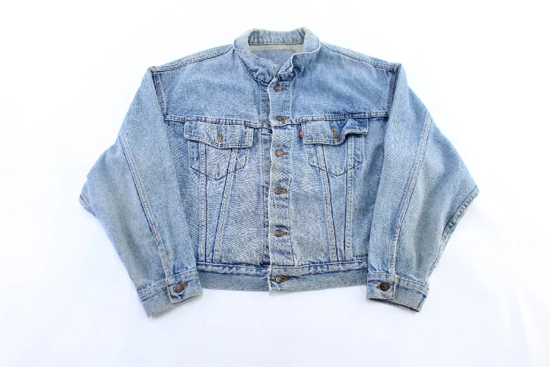 Women's Coats with Fur Trimmed Buttons90's Levi's Denim Jacket