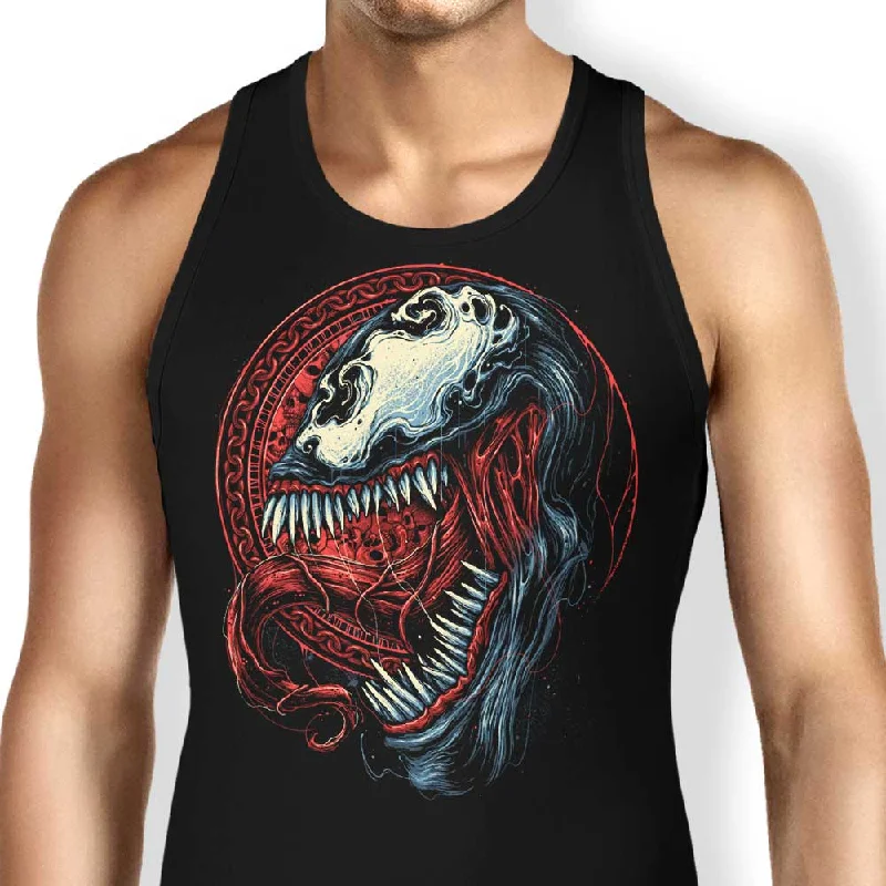 Women's Blouse with U-Shaped CollarEmblem of Violence - Tank Top