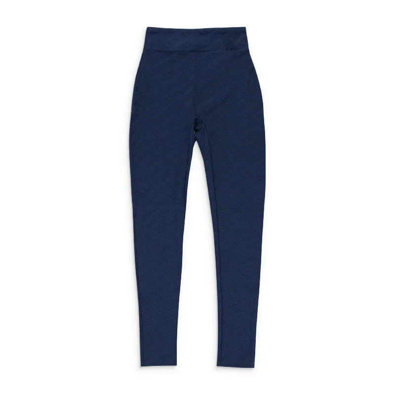 Women's Jodhpurs with Sweetheart CollarFF TECHNICAL MESH BLUE LEGGINGS