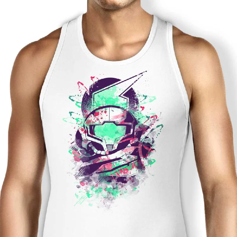 Women's Blouse with Cap SleevesWatercolor Bounty Hunter - Tank Top