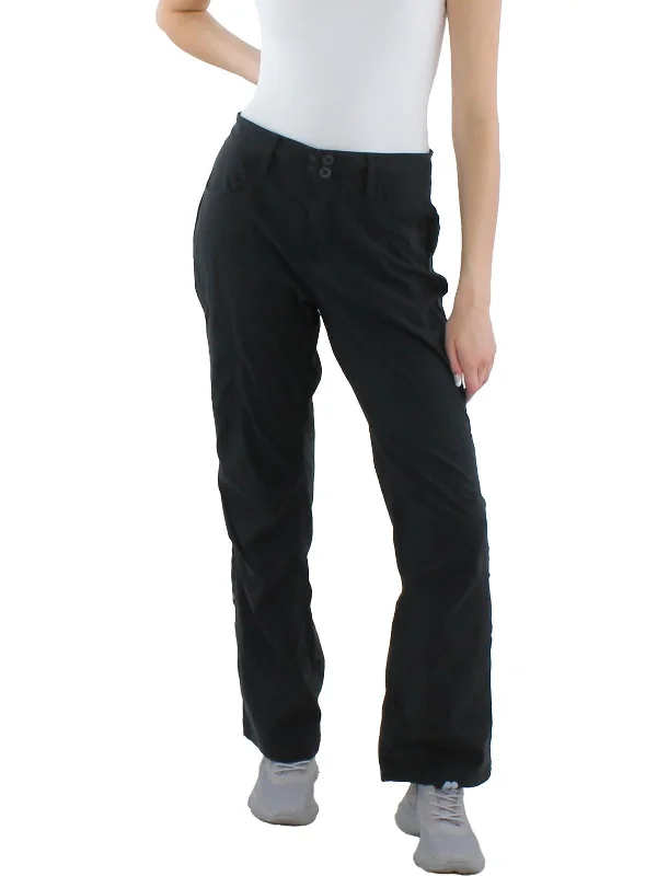 Women's Jodhpurs with ButtonsWomens Lightweight Nylon Straight Leg Pants