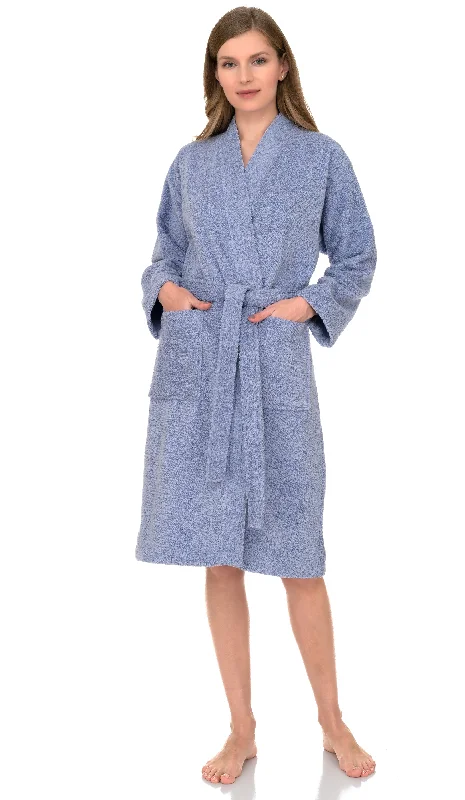 women's pajamas made in USATowelSelections Women's Kimono Robe 100% Cotton Soft Terry Bathrobe