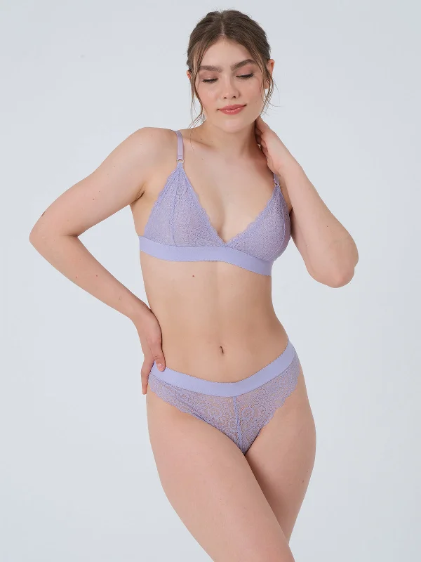 seamless sports bra for swimmingAurora Triangle Bra Lilac