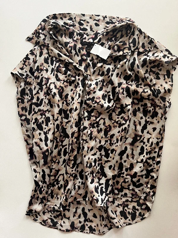 Women's Blouse with EmbroideryAnimal Print Blouse Sleeveless Banana Republic, Size L