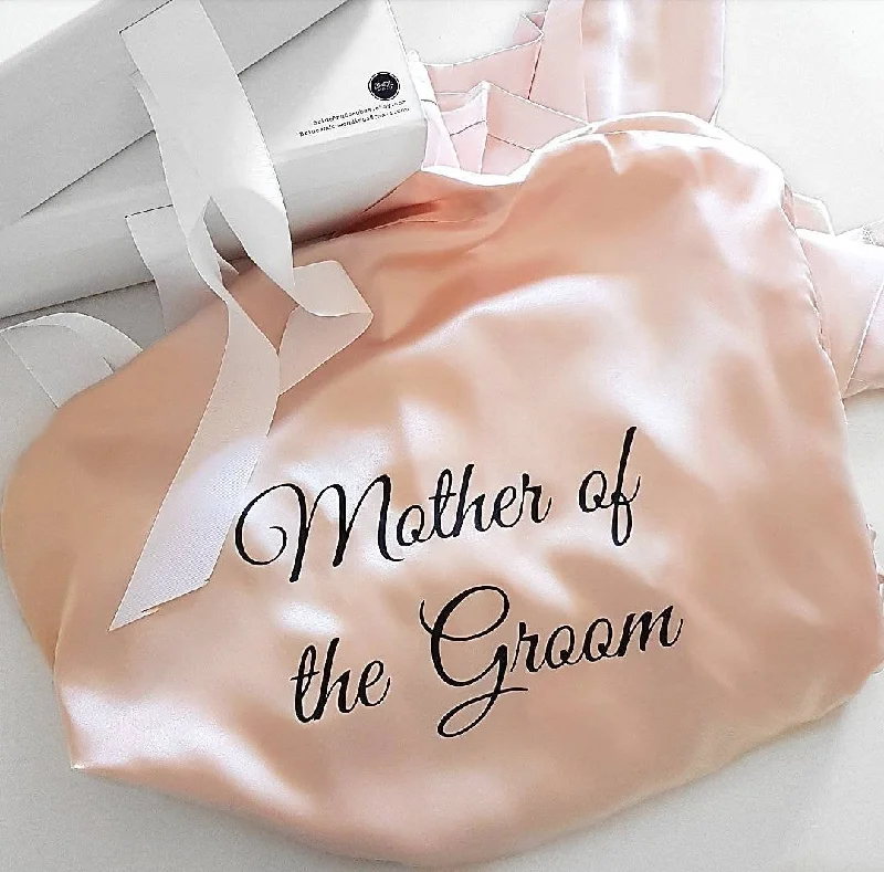 women's pajamas featuring animal printsBridal 'Mother of the Groom' Satin Robe.