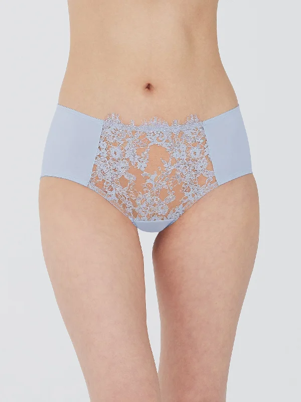 seamless panties with a concealed pocket and a moisture-wicking finishEntice Front Lace Brief