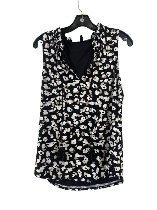 Women's Blouse with Rounded CollarBlouse Sleeveless By White House Black Market In Animal Print, Size: M