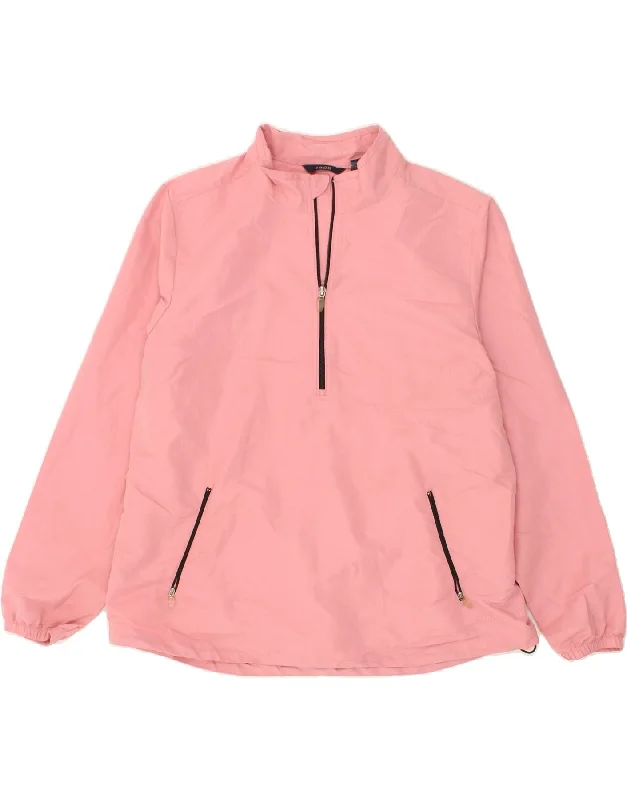 Women's Down CoatsIZOD Womens Pullover Rain Jacket UK 18 XL Pink Polyester