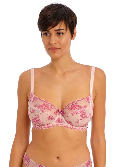 convertible plunge braOffbeat Decadence Vintage Rose Uw Side Support Bra