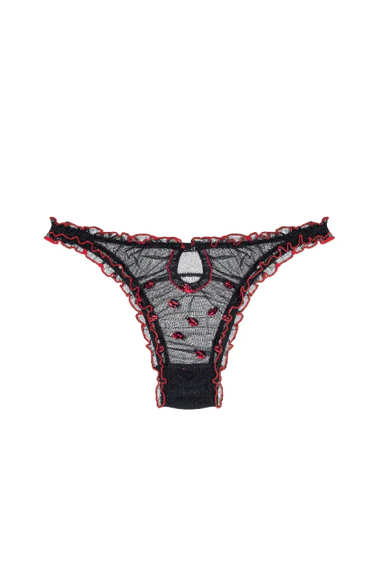 lace trimmed thong panties for womenCOCCINELLE Ruffled Briefs