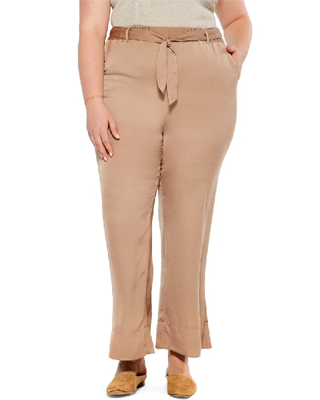 Women's Jodhpurs with Peter Pan CollarNIC+ZOE Plus Soft Drape Wide Leg Pant