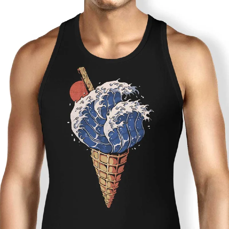 Women's Blouse with Shirt CollarKanagawa Ice Cream - Tank Top