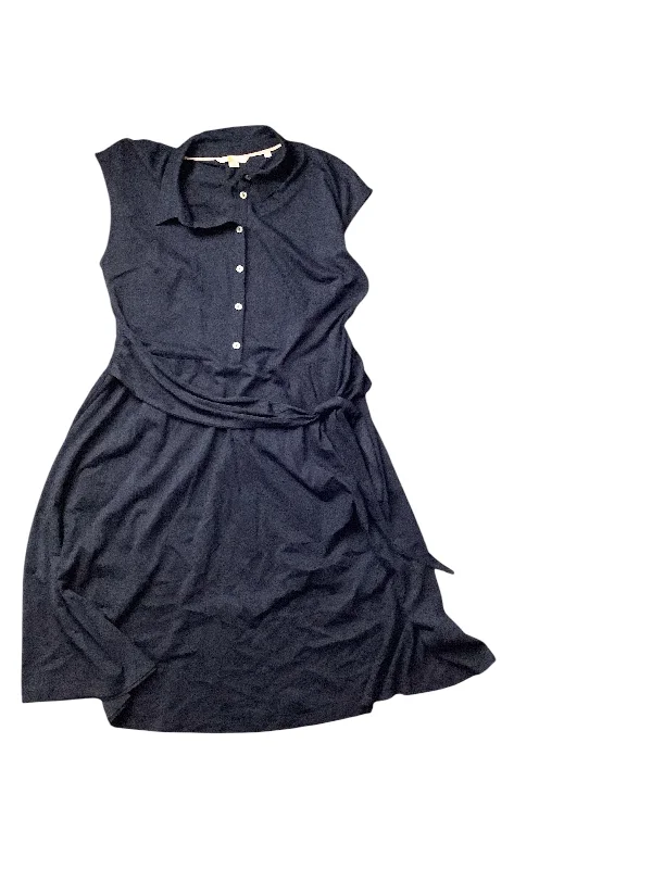 Women's Collarless DressesDress Casual Midi By Boden In Navy, Size: 12p