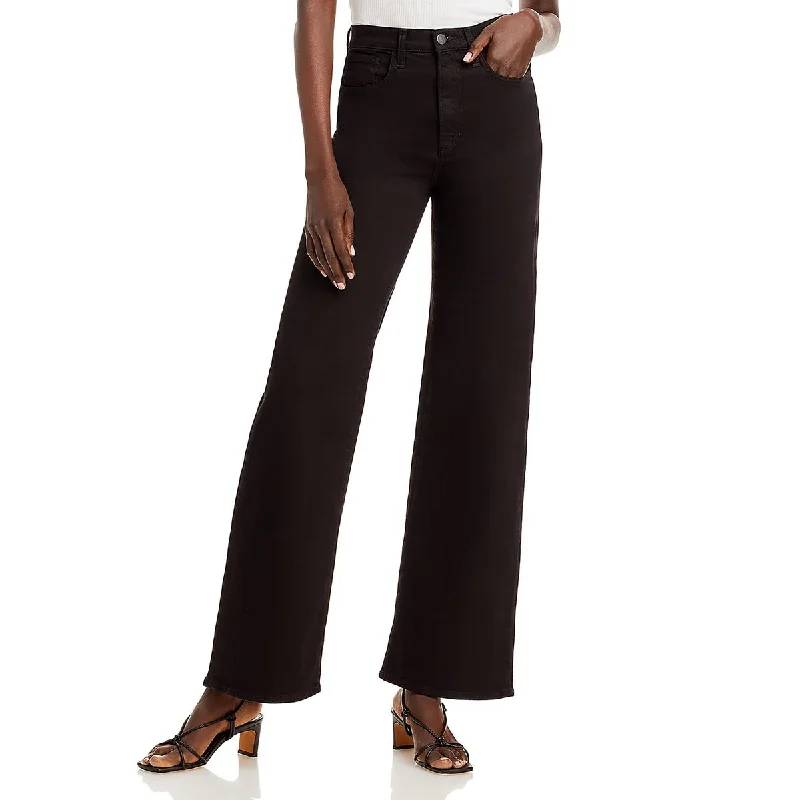 Women's Jodhpurs with Shawl CollarWomens High Rise Solid Wide Leg Jeans