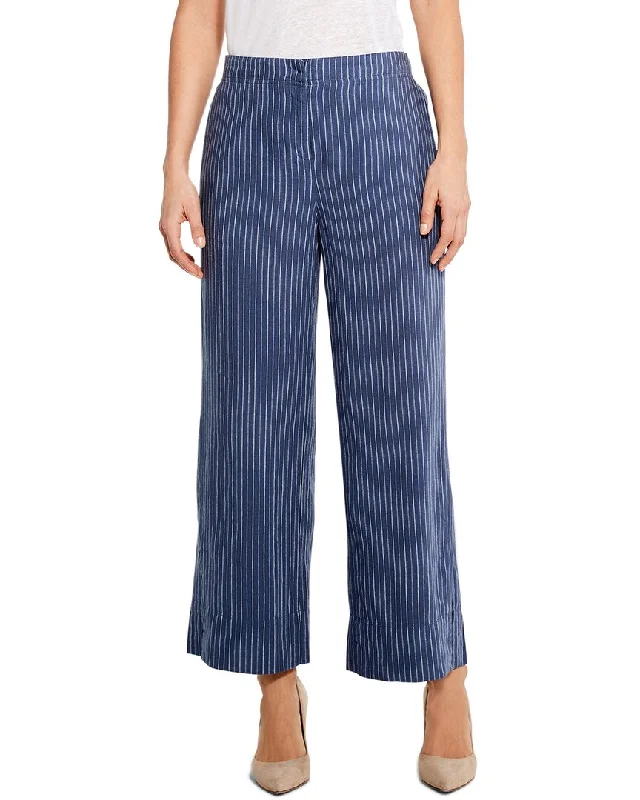 Women's Jodhpurs with Square NeckNIC+ZOE Central Park Wide Leg Linen-Blend Ankle Pant