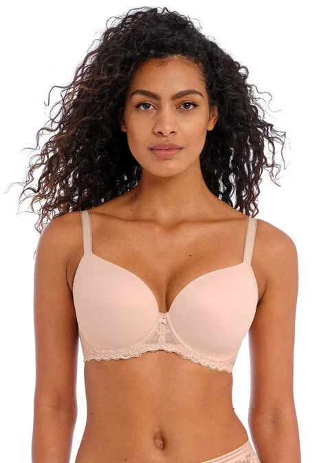 plus-size smoothing bra for dressesOffbeat Natural Beige Uw Moulded Demi T-shirt Bra