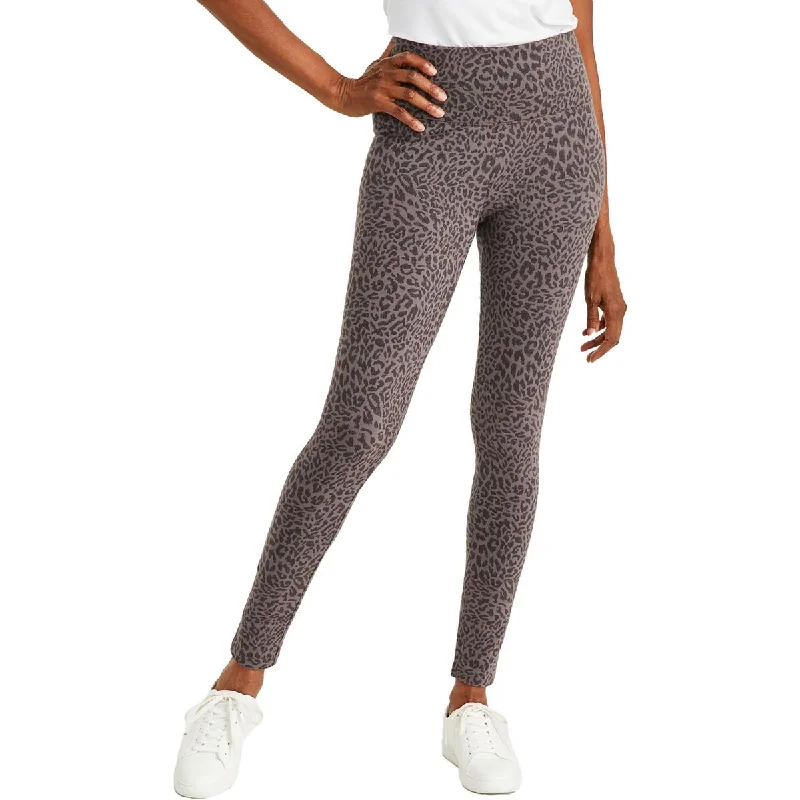 Women's Jodhpurs with Sweetheart CollarPetites Womens Leopard Print High Rise Leggings